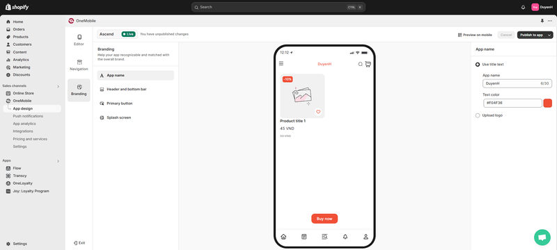 How To Customize Your App With OneMobile’s Drag-n-Drop Editor? 5 add-your-branding