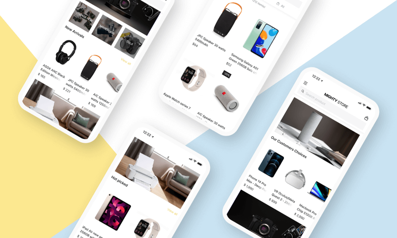 How To Choose a Mobile App Theme for Your Store? 6 mighty-mobile-app-theme-onemobile