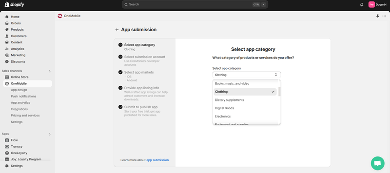 select-app-category-to-publish-app