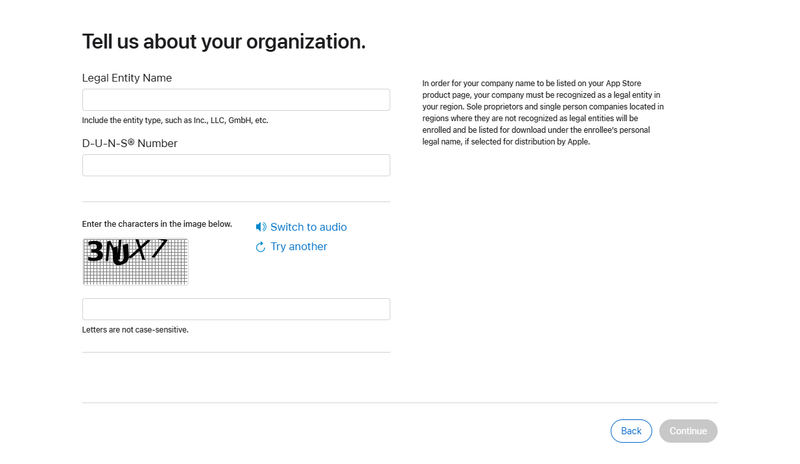 How To Create an Apple App Store Developer Account? 10 provide-business-entity-verification