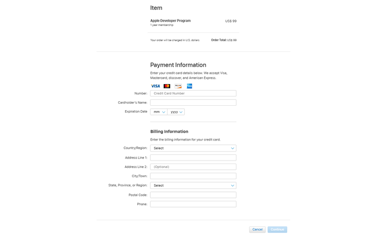 How To Create an Apple App Store Developer Account? 13 provide-your-payment-information