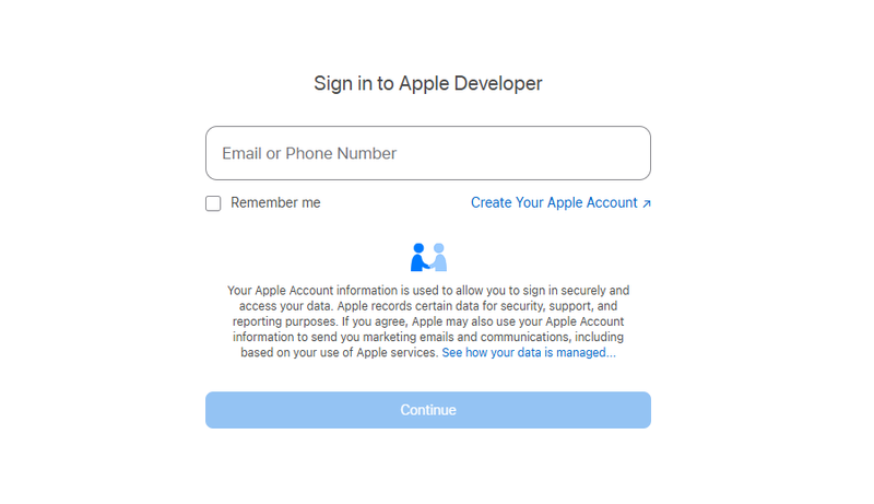 How To Create an Apple App Store Developer Account? 3 sign-in-to-apple-developer-portal
