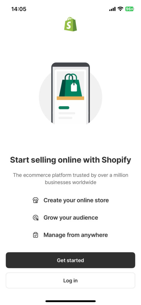 Can You Make a Shopify Store on Your Phone? Yes & Here's How 2 Sign-up-or-log-in