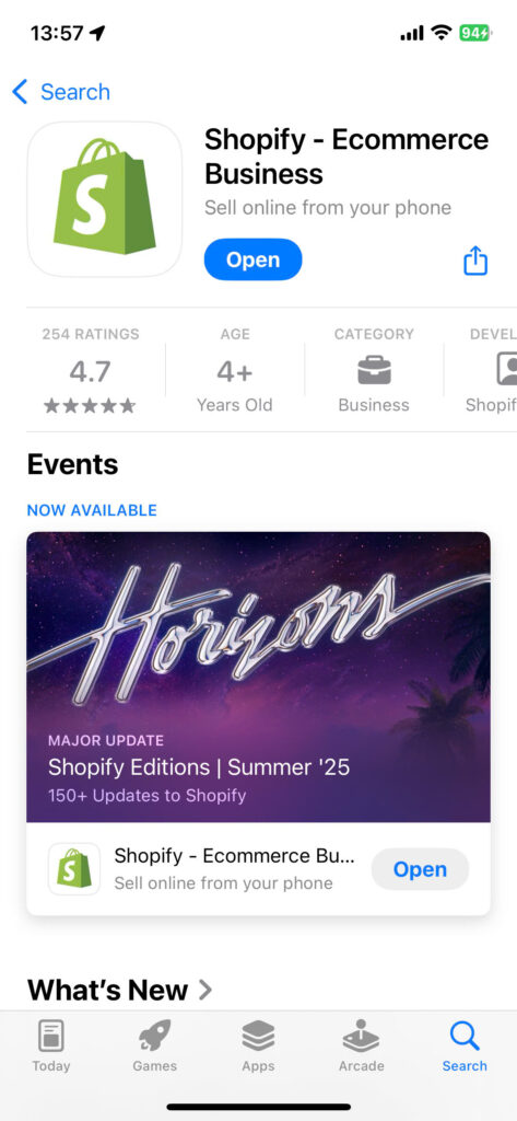 Can You Make a Shopify Store on Your Phone? Yes & Here's How 1 download-the-Shopify-app