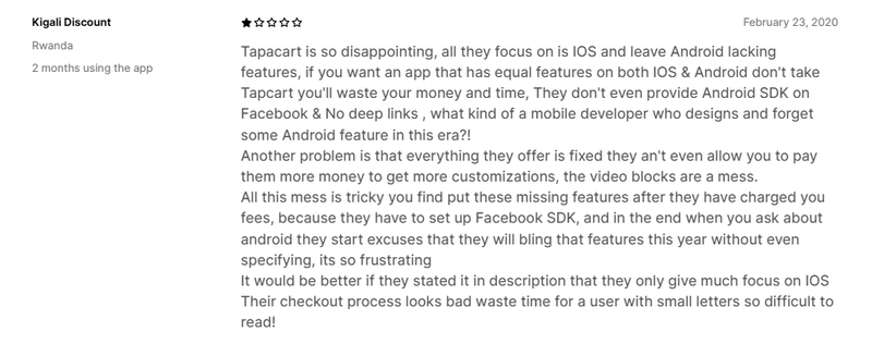 Top 10 Best Shopify Mobile App Builders in 2025: Features, Pricing & Reviews 14 cons-of-tapcart
