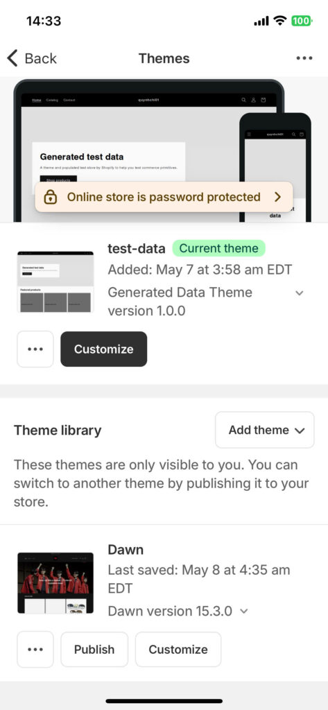 Can You Make a Shopify Store on Your Phone? Yes & Here's How 4 theme-customization