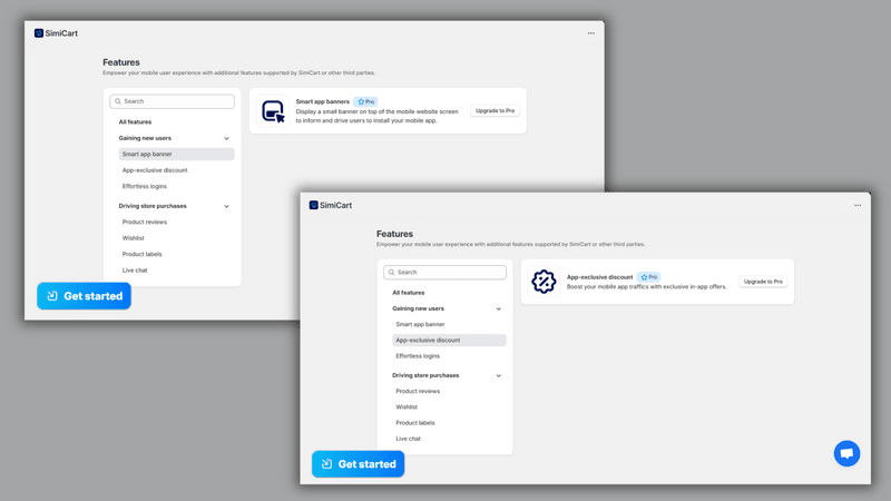 Review SimiCart Shopify Mobile App Builder: Is It the Best Choice? 6 smart-banners-&-app-exclusive-discounts