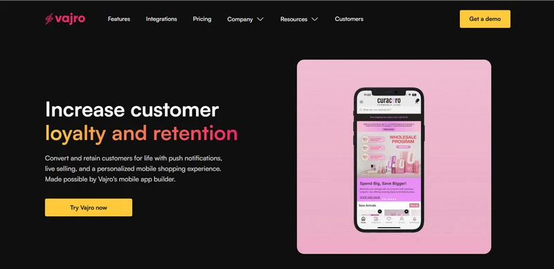 vajro-shopify-mobile-app-builder