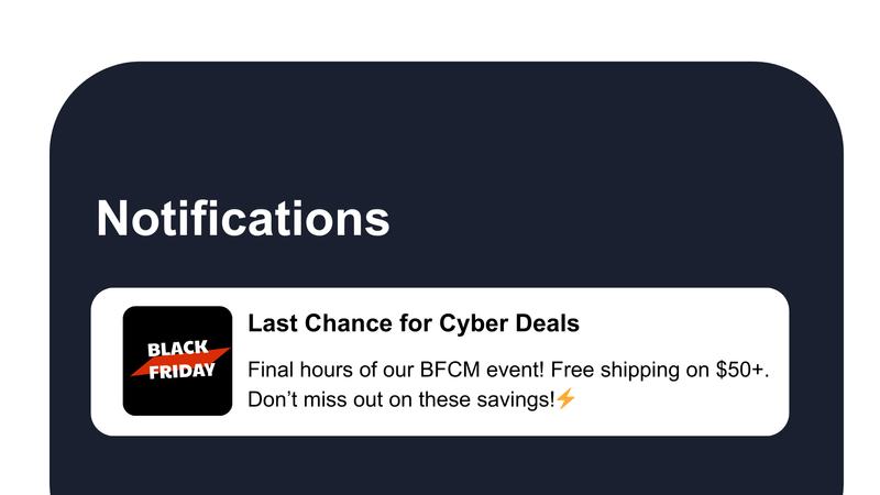 The Ultimate Push Notifications Calendar For BFCM 2025 8 cyber-monday