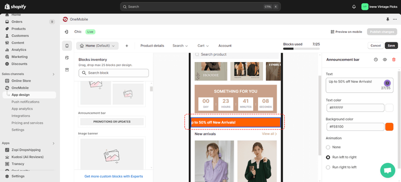 How To Prepare Your Mobile App for BFCM 8 feature-an-announcement-bar