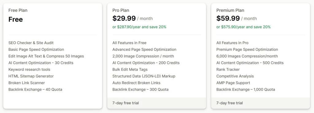 seoant-pricing-plans