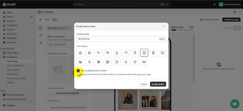 How To Prepare Your Mobile App for BFCM 9 set-as-default-home-screen