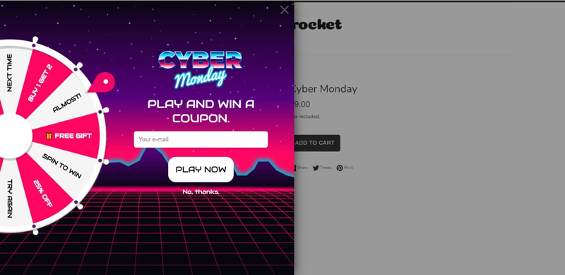 20 Timeless BFCM Promotion Ideas That Are Proven Working 3 spin-to-win