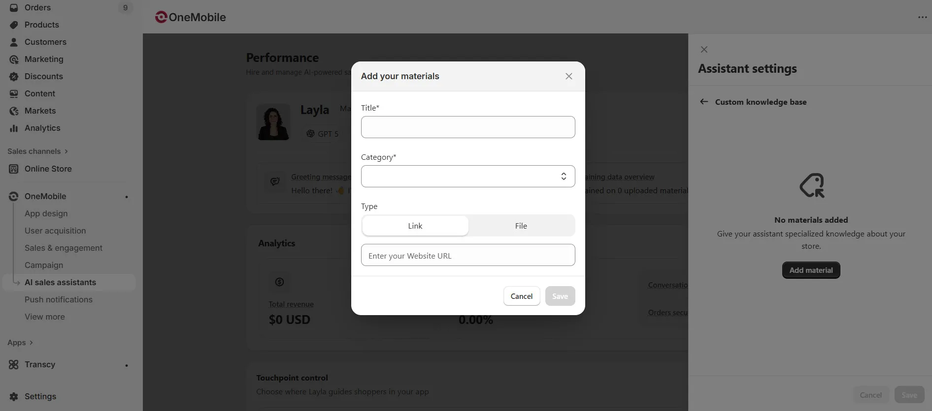 AI Sales Agents Now Come With 6 Tones of Voice + Advanced Training 5 set the title category and select the type for your material