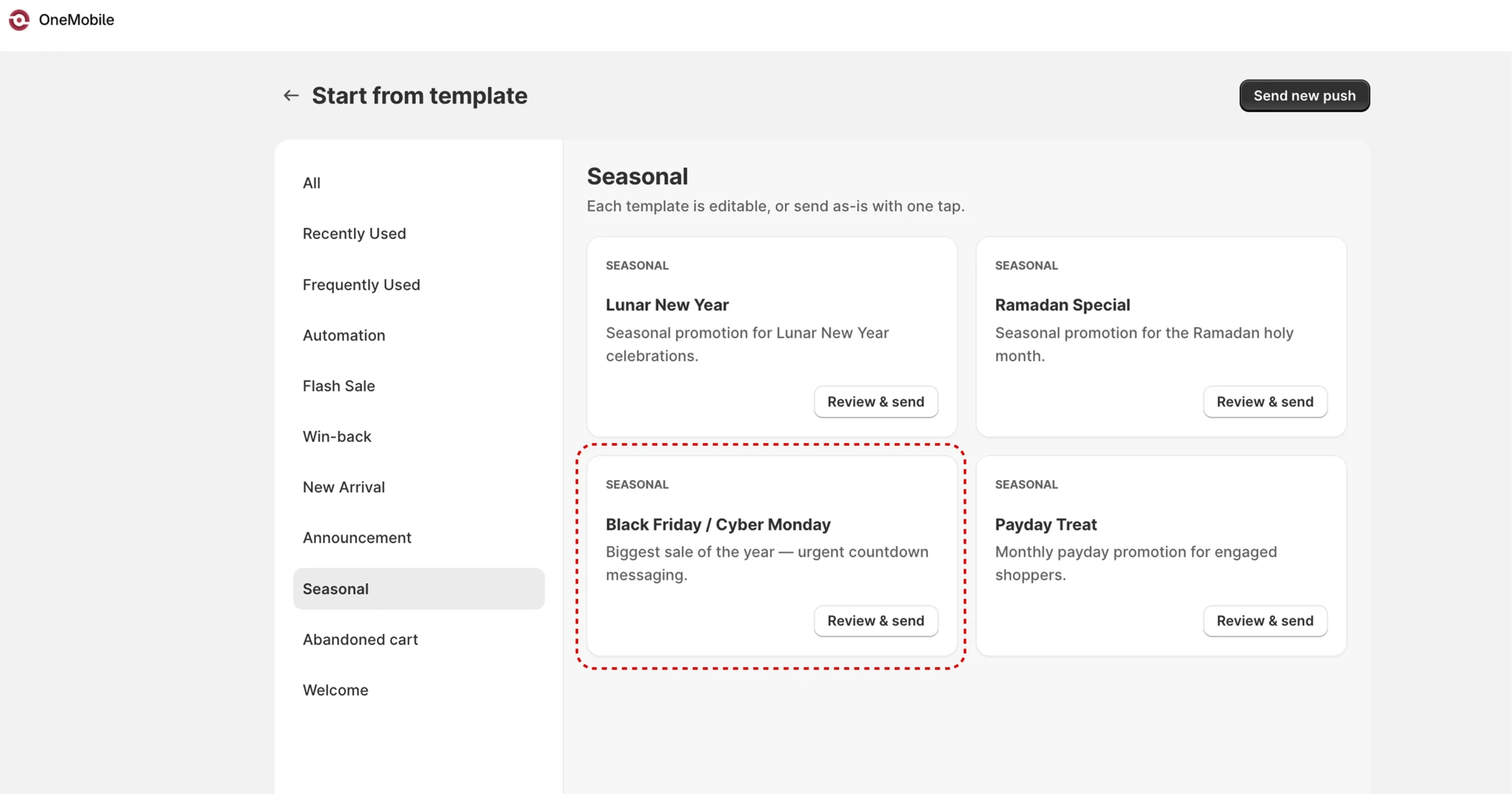 BFCM Checklist 2026: How to Prepare Your Mobile App 13 bfcm-push-notification-templates