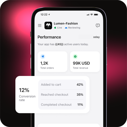 Track app performance anytime, without being tied to your desktop.