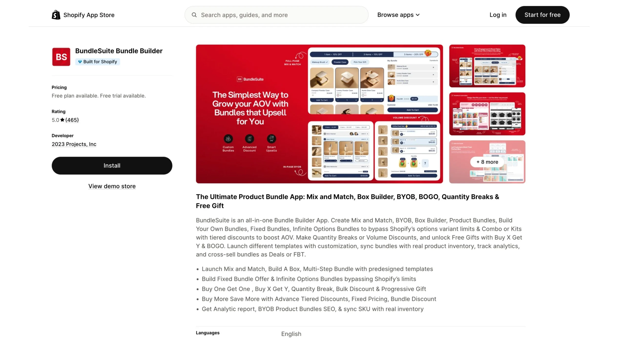Best Shopify Mix & Match Bundle Apps (2026): 7 Options Compared 8 bundlesuite-bundle-builder